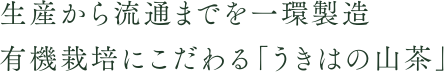 生産から流通までを一環製造 有機栽培にこだわる「うきはの山茶」